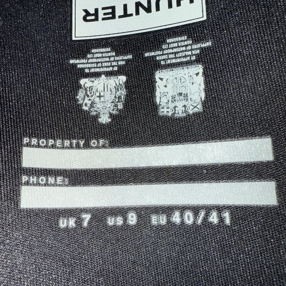 NWOT Black Hunter Tall Rain Boots, Size 9 - Picture 7 of 16